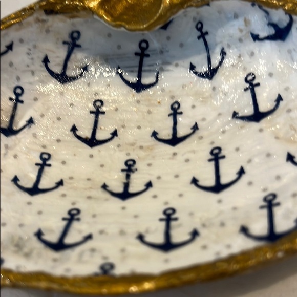 Hand Crafted Anchors Trinket Dish Shell - Picture 8 of 10